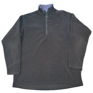 Patagonia‎ Capilene Men’s L  Black Fleece Activewear Pullover Sweater |E1